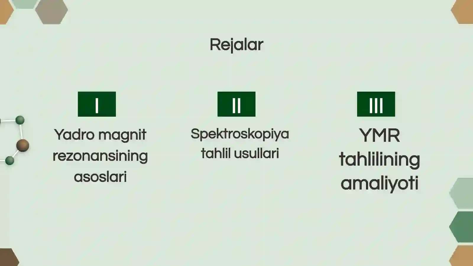 Yadro magnit rezonans spektroskopiya tahliliy usuli 2