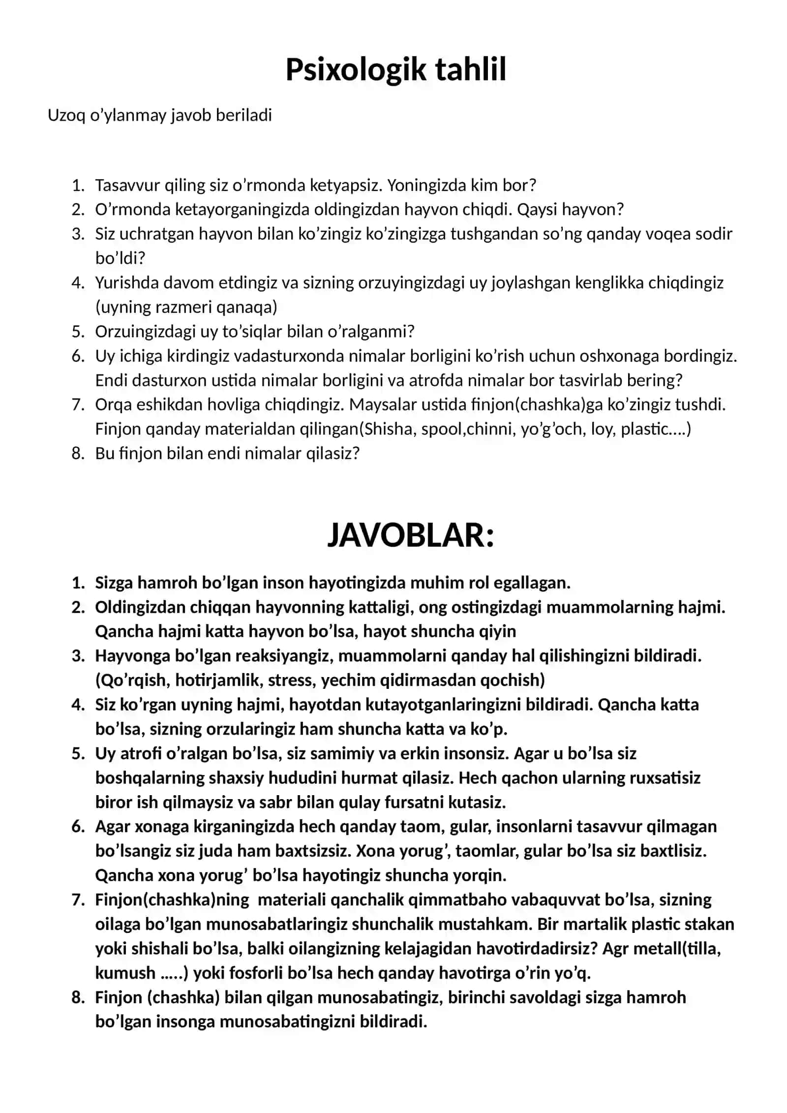 Umumiy psixologiya fanidan tayyorlagan Metodikasi 2