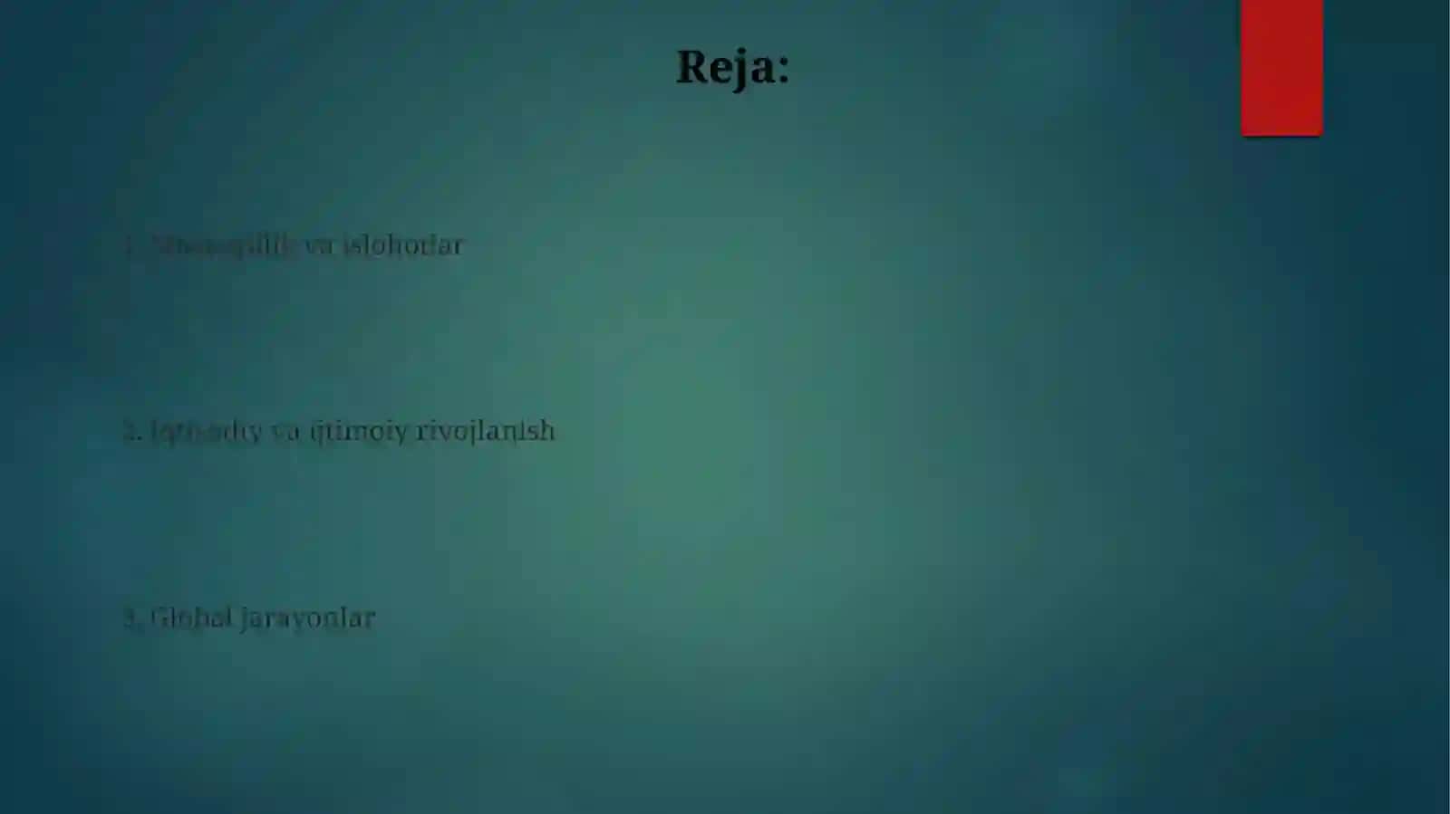 1991-2025-yillarda O'zbekiston va jahon davlatlari taraqqiyoti 2