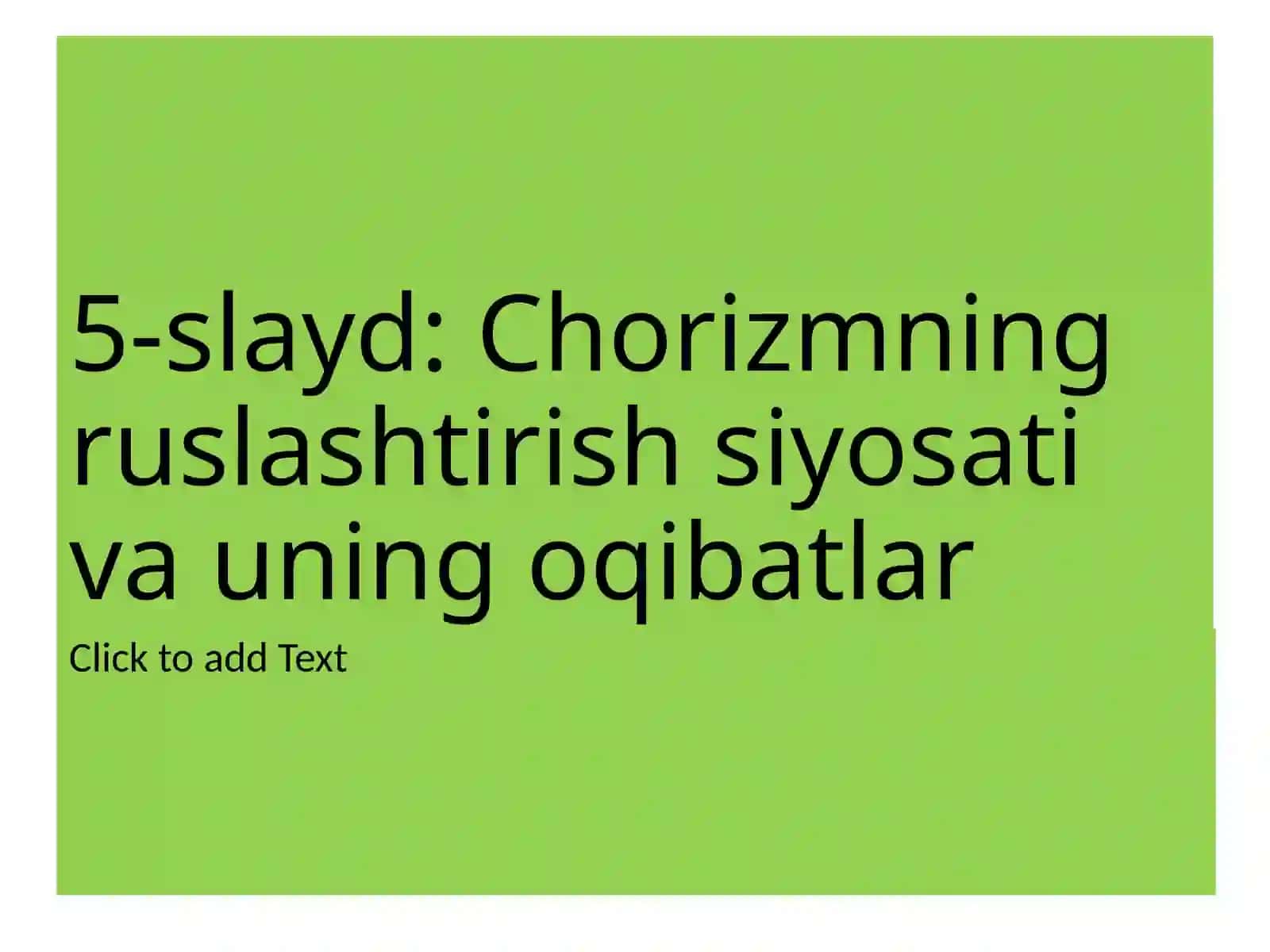 Oʻzbekiston tarixi fani darsi 2