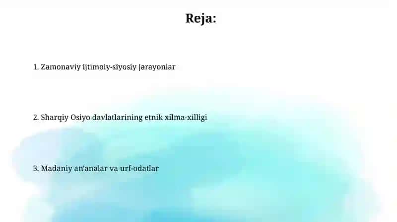 Sharqiy Osiyo Davlatlaridagi Etnik Munosabatlar 2