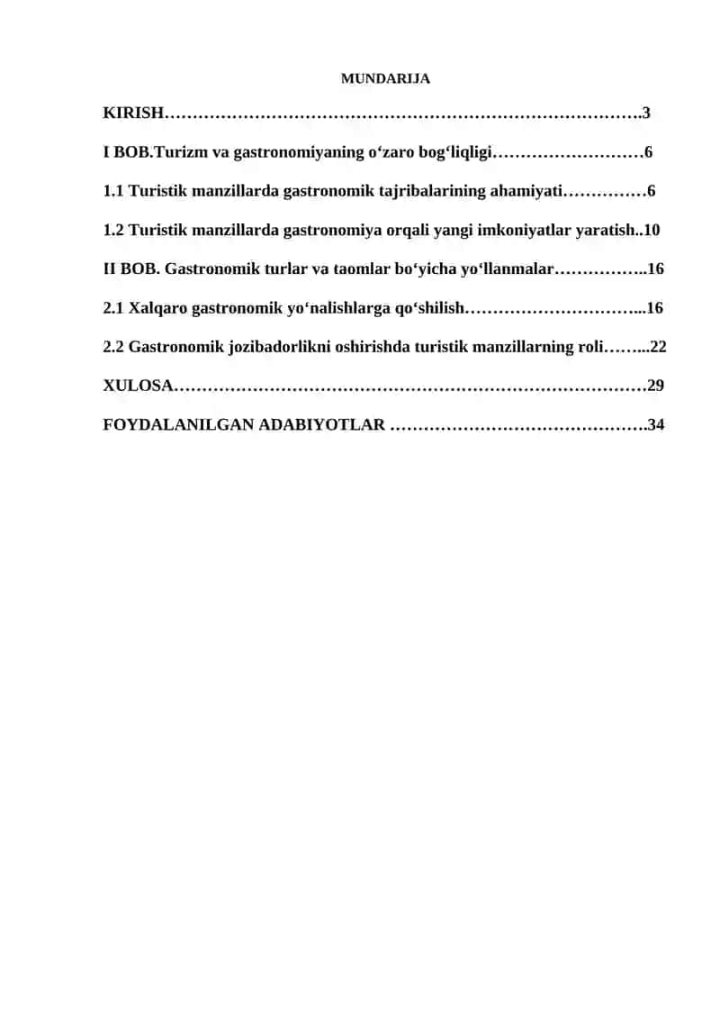 Turistik manzillarning gastronomik jozibadorligini oshirish usullari 2