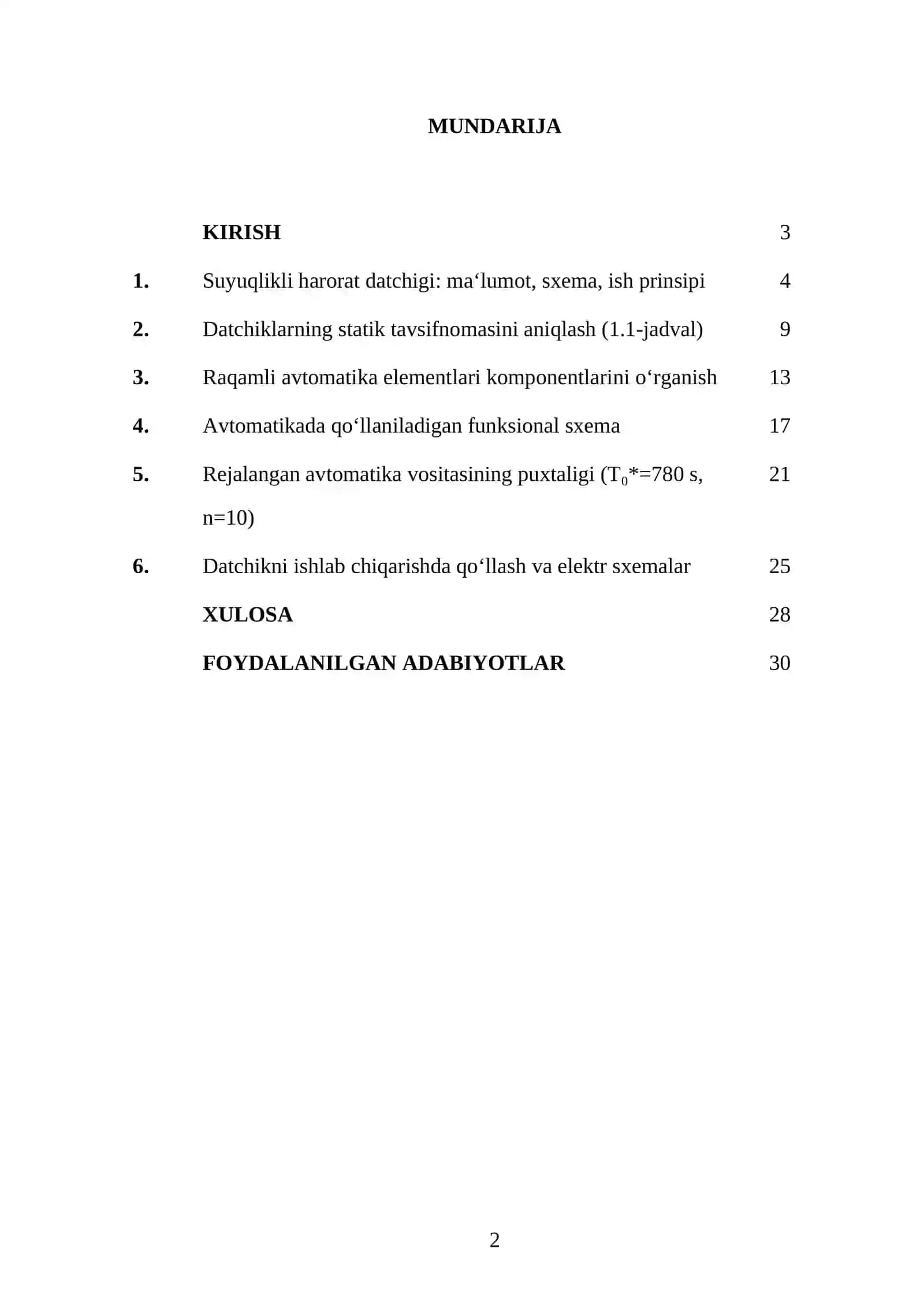 SUYUQLIKLI HARORAT DATCHIKLARNI HISOBLASH VA PUXTALIKNI ANIQLASH 2