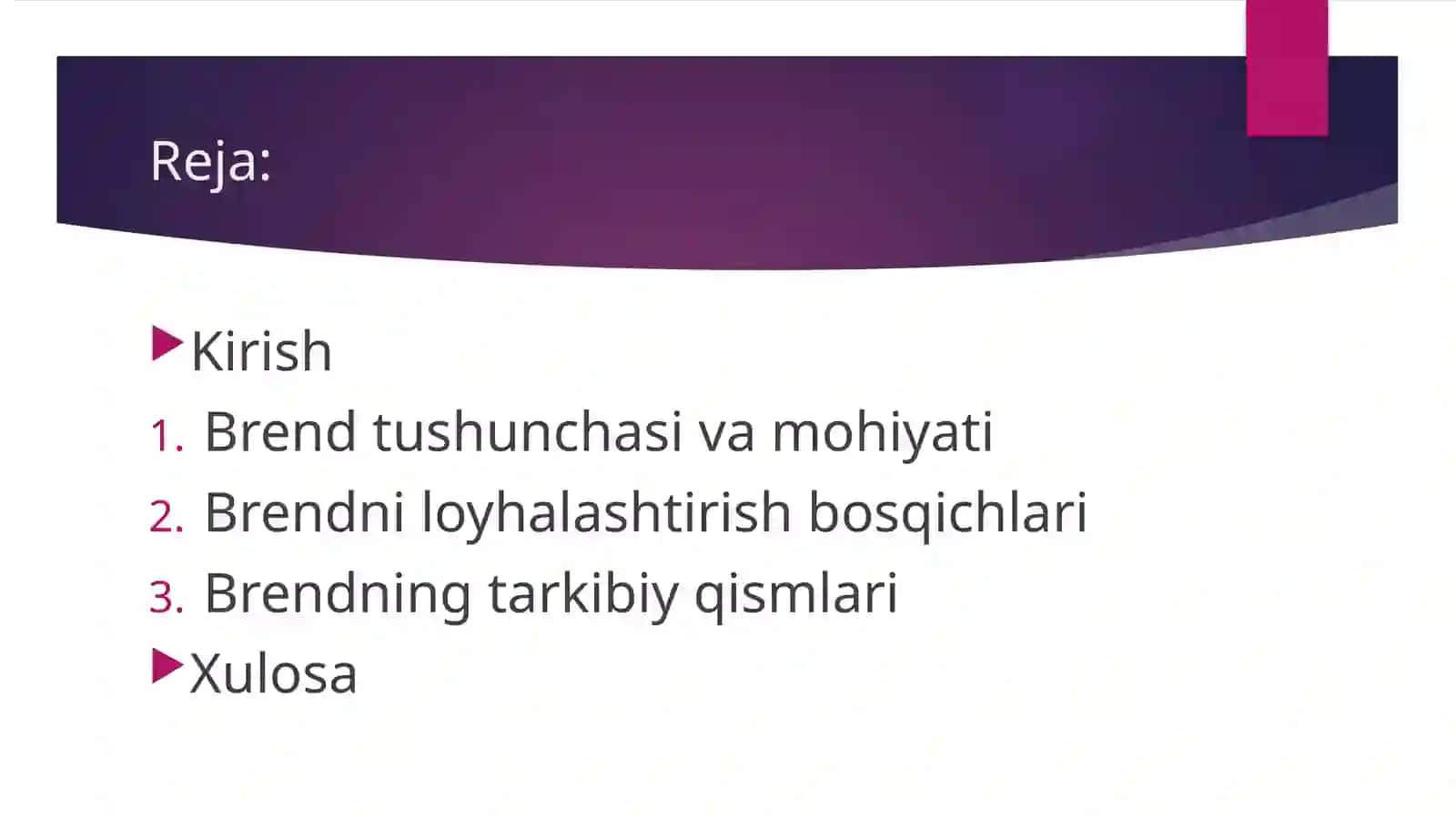 Brendni loyihalashtirish bosqichlari 2
