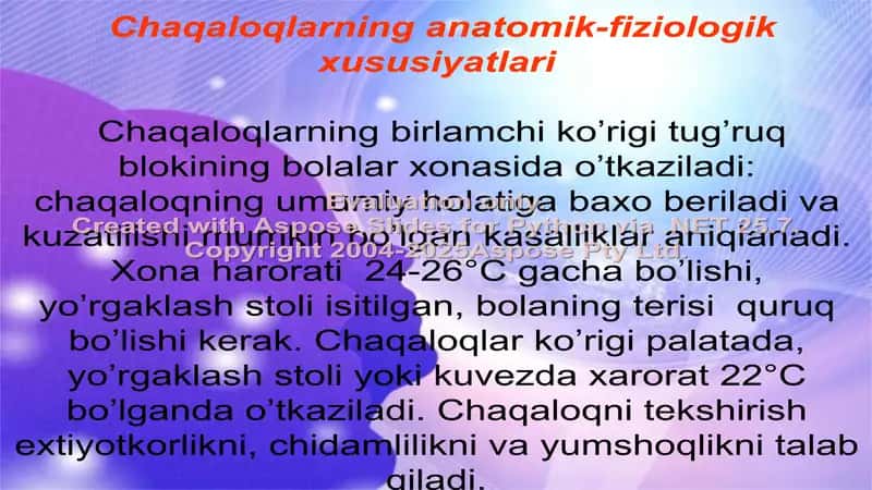 Chaqaloqlik Davri Fiziologiyasi 2