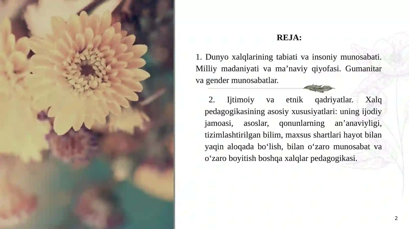 DUNYO XALQLARINING ETNIK MADANIYATI 2