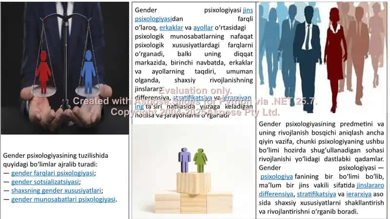 GENDER FARQLARI PSIXOLOGIYASI JINSIY XULQ ATVOR 2