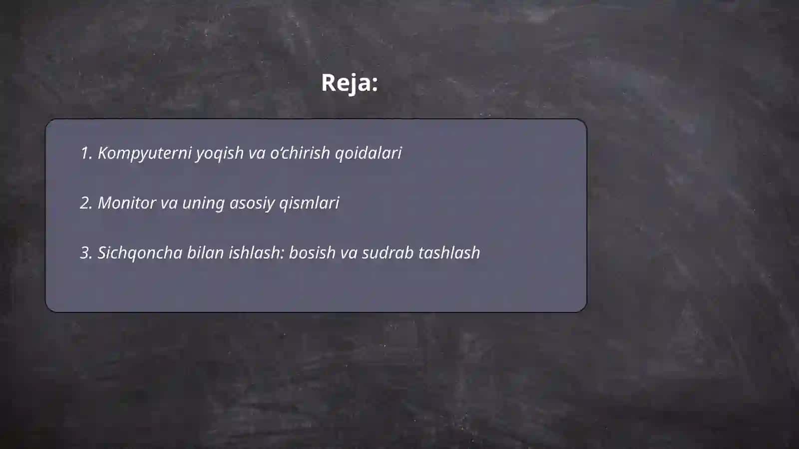 Kompyuter bilan ishlash 2