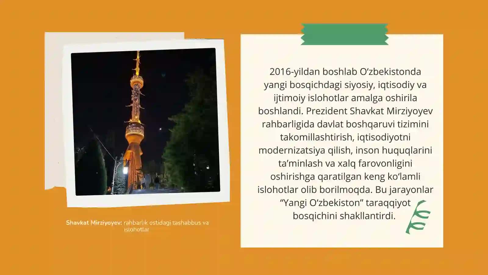 Rahbarlik ostidagi tashabbus va islohotlar 2