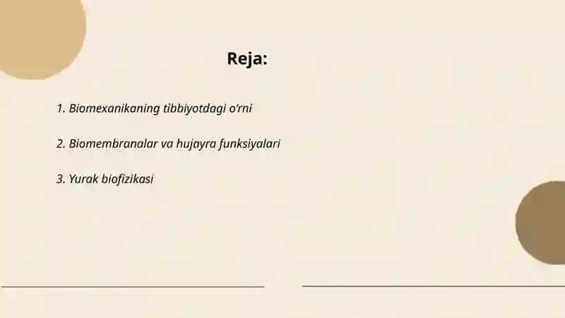 Biofizika fanining tibbiyotdagi ahamiyati 2
