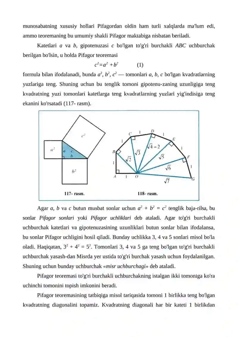8-sinf 3-chorak geometriya dars ishlanmalar 2