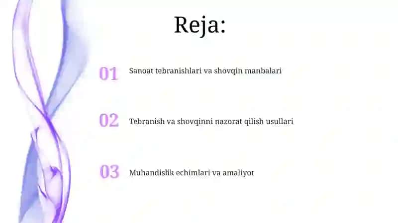 Sanoatda titrashdan va shovqindan saqlanish 2