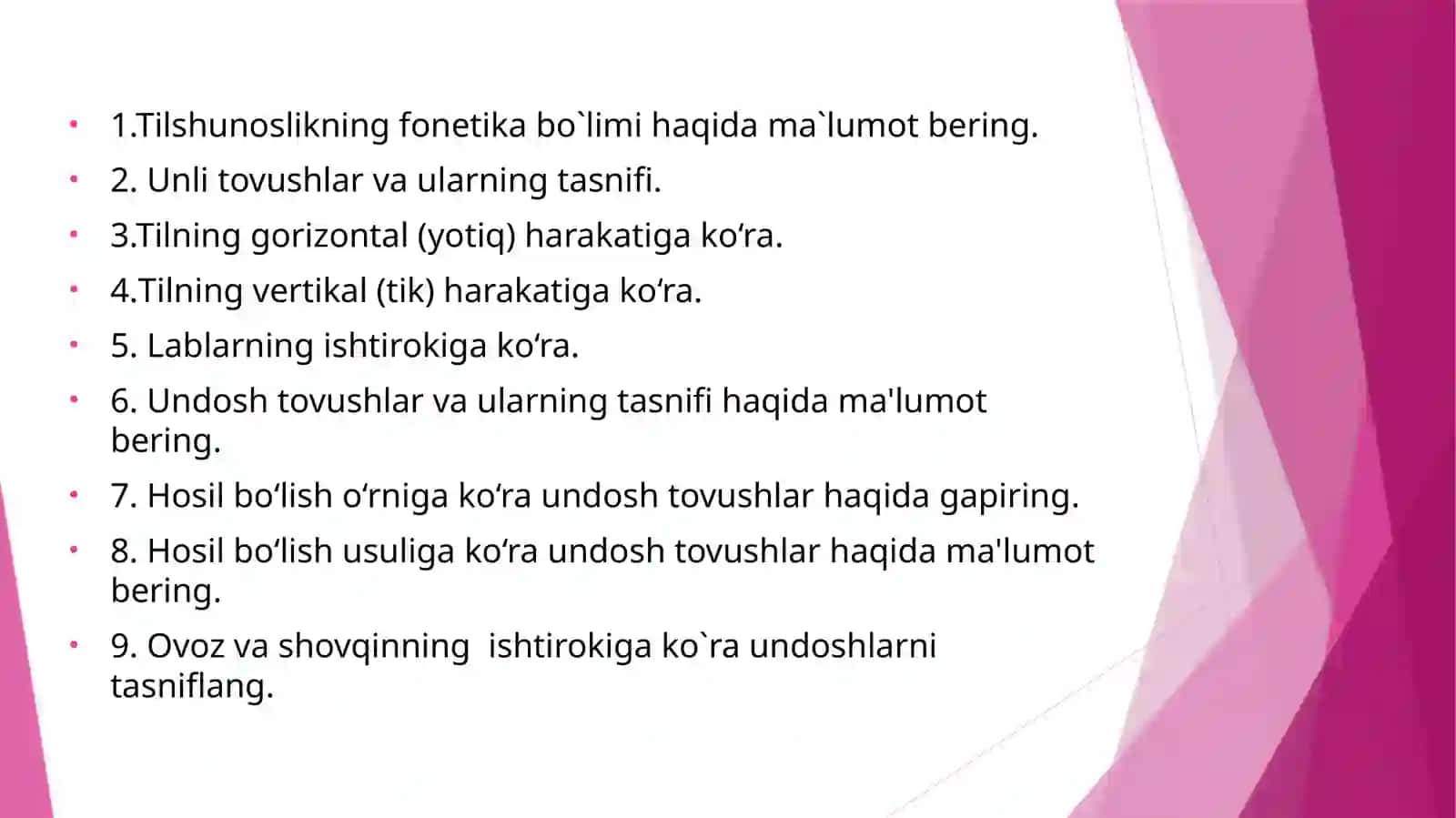 Nutqning asosiy fonetik birliklari 2