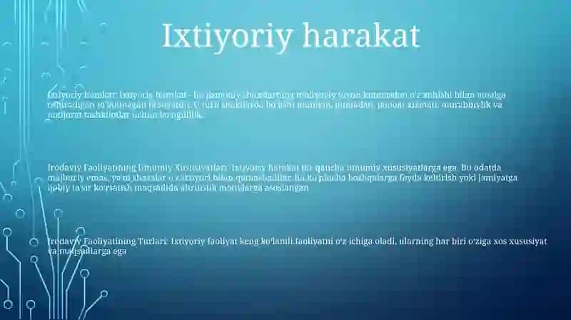 Irodaviy Faoliyatining Umumiy Xususiyatlari 2