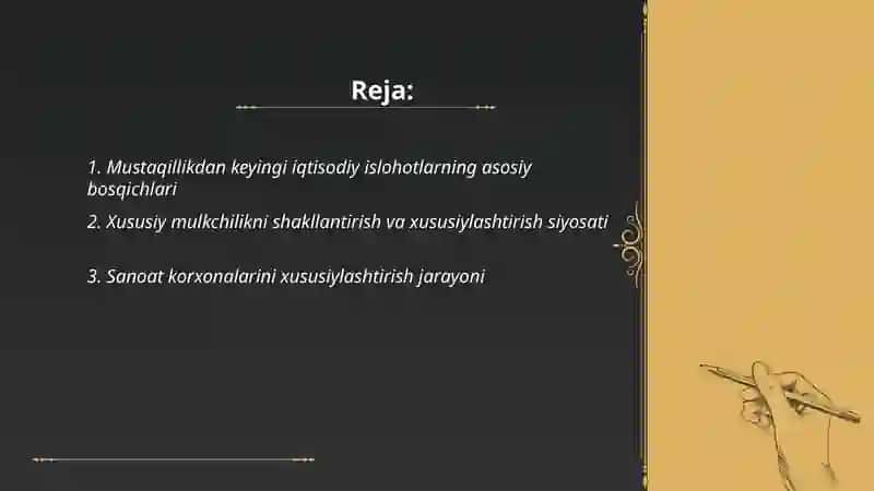 Iqtisodiy islohotlar va xususiy mulkchilik 2