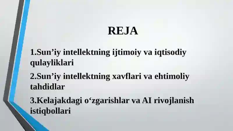 Sun'iy intellekt-xavfqulaylik va kelajakdagi o'zgarishlar 2