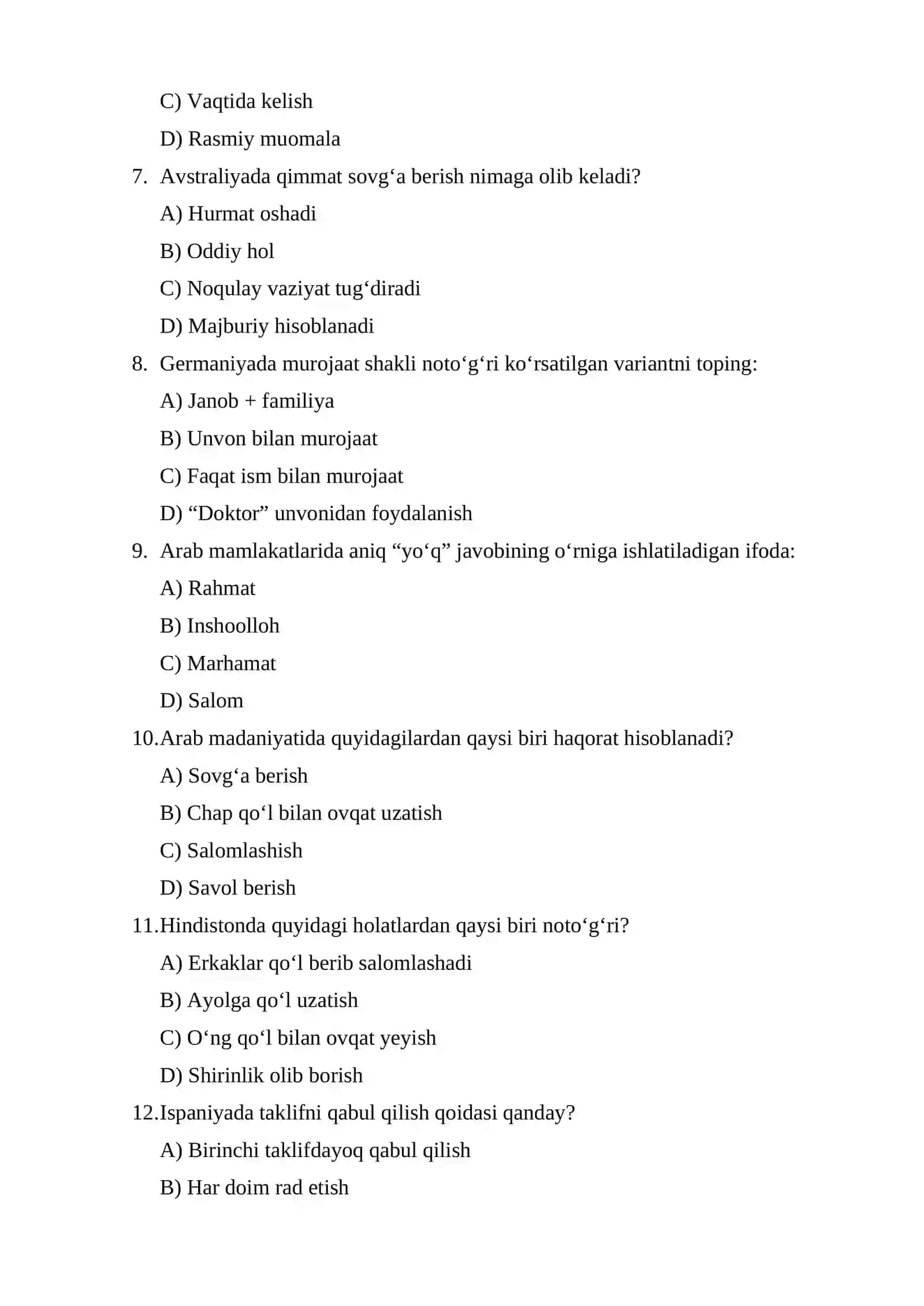 HORIJDA ISHBILARMOKLIK MUOMALALARIDA ETIKET VA MADANIYAT 2
