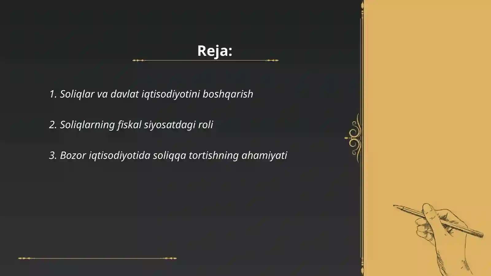 Soliqlar va Soliqqa tortish fanning ahamiyati 2