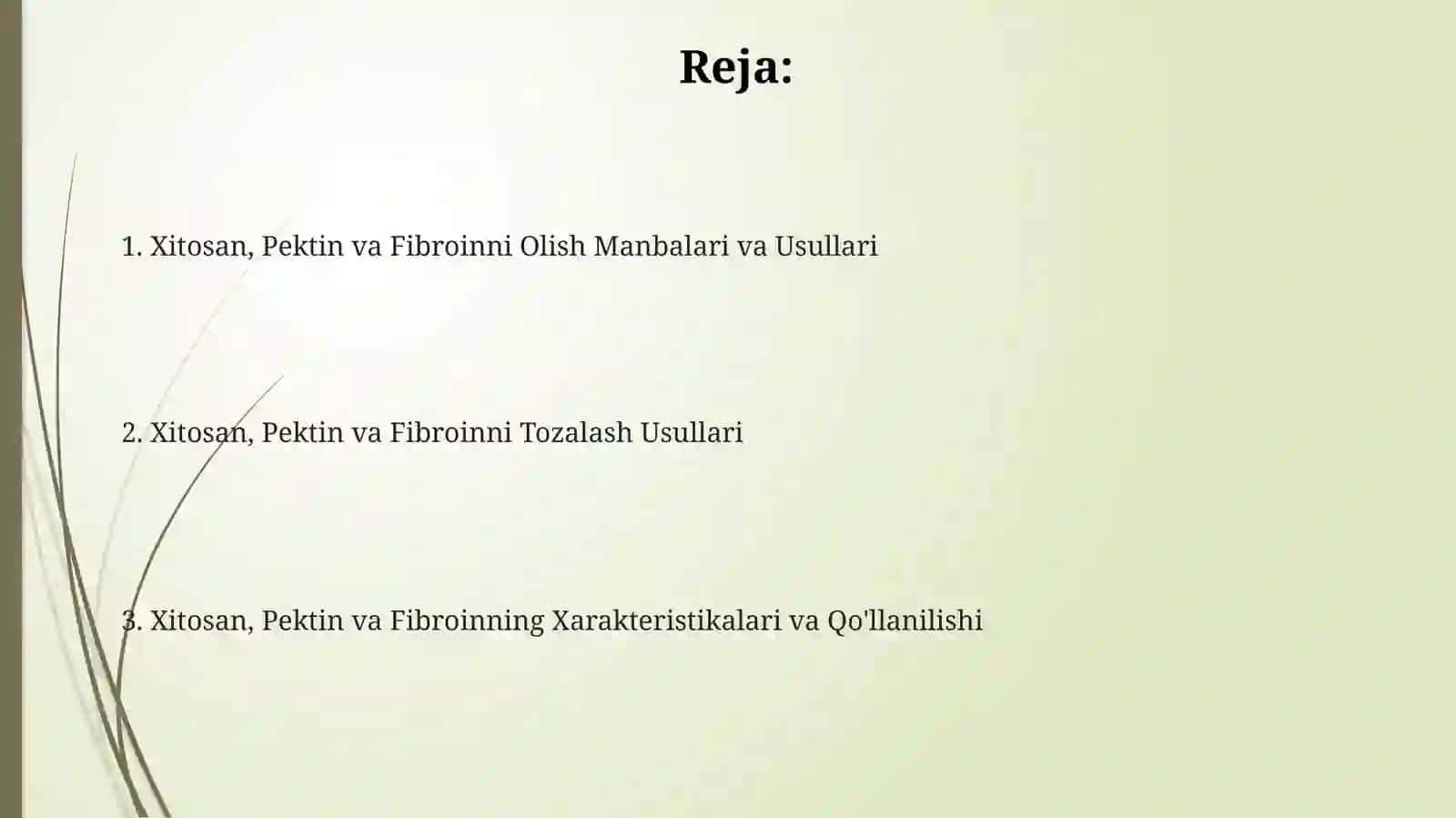 Xitosan, Pektin va Fibroinni Olish Manbalari va Usullari 2