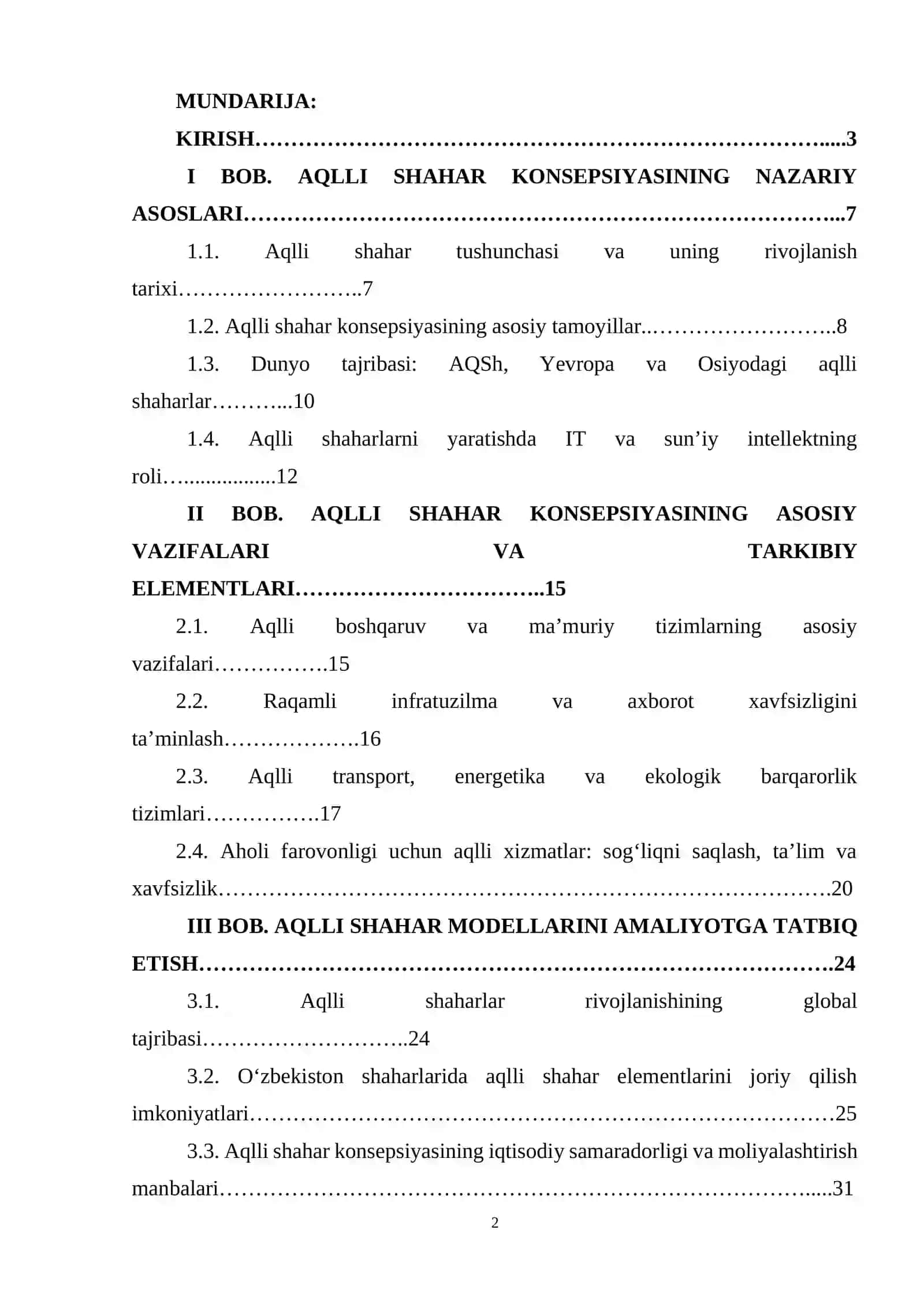 Aqlli shahar konsepsiyasi: vazifalari va tarkibiy elementlari 2