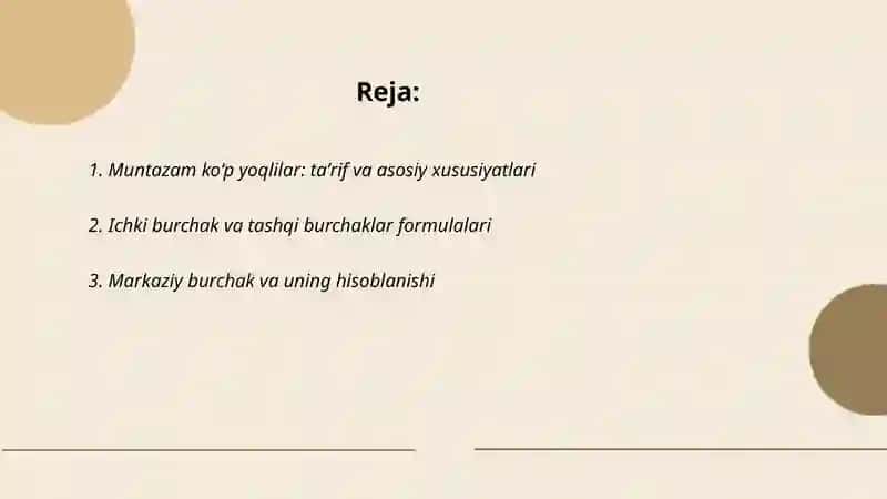 Muntazam ko‘p yoqlilar 2