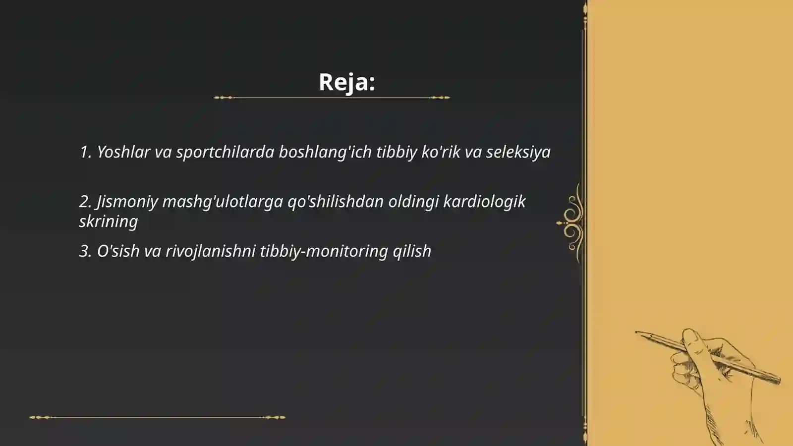 Yoshlar va sportchilarni jismoniy tarbiyasida shifokor nazorati 2