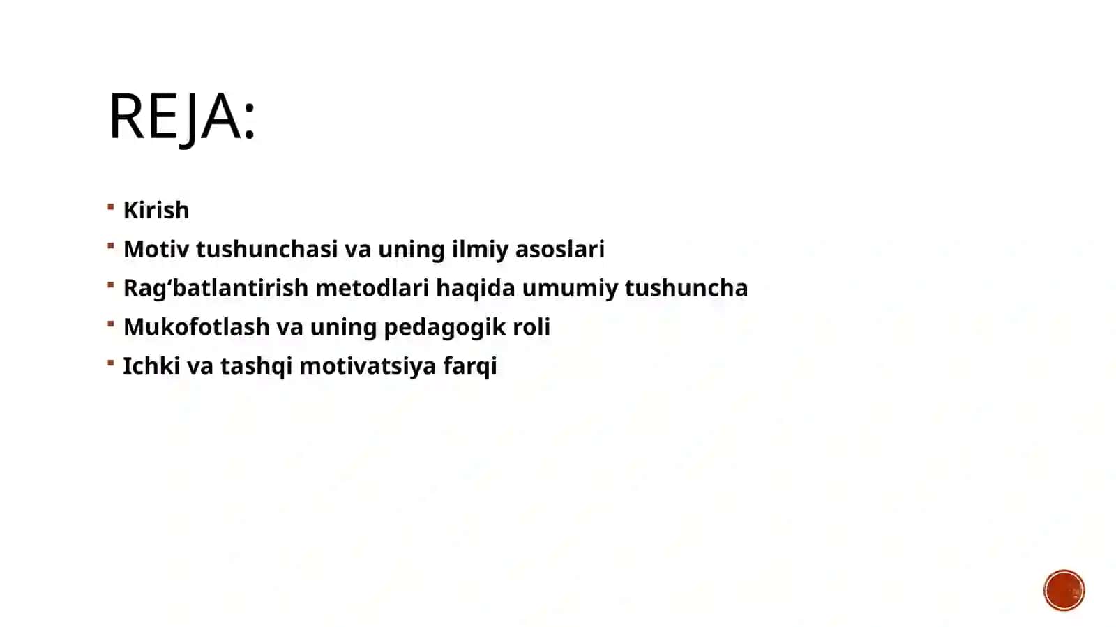 FAOLIYATNI RAG‘BATLASH VA MOTIVATSIYALASH METODLARI 2
