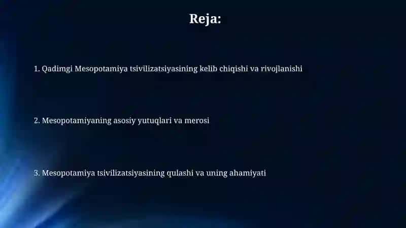 Qadimgi Mesopotamiya madaniyati 2