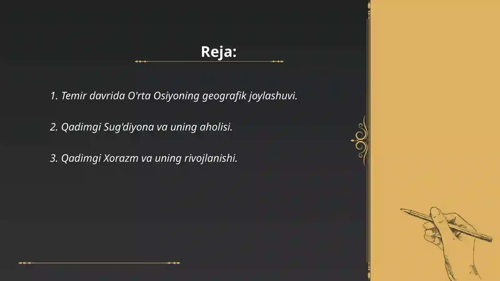 TEMIR DAVRIDA ORTA OSIYODAGI TARIXIY HUDUDLAR VA QADIMGI XALQLARNING JOYLASHUVI 2