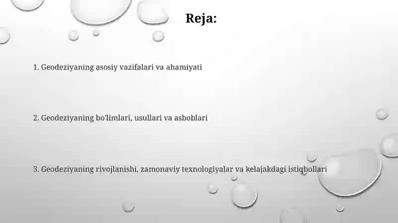 Geyodezoyaning vazifalari va ahamiyati 2