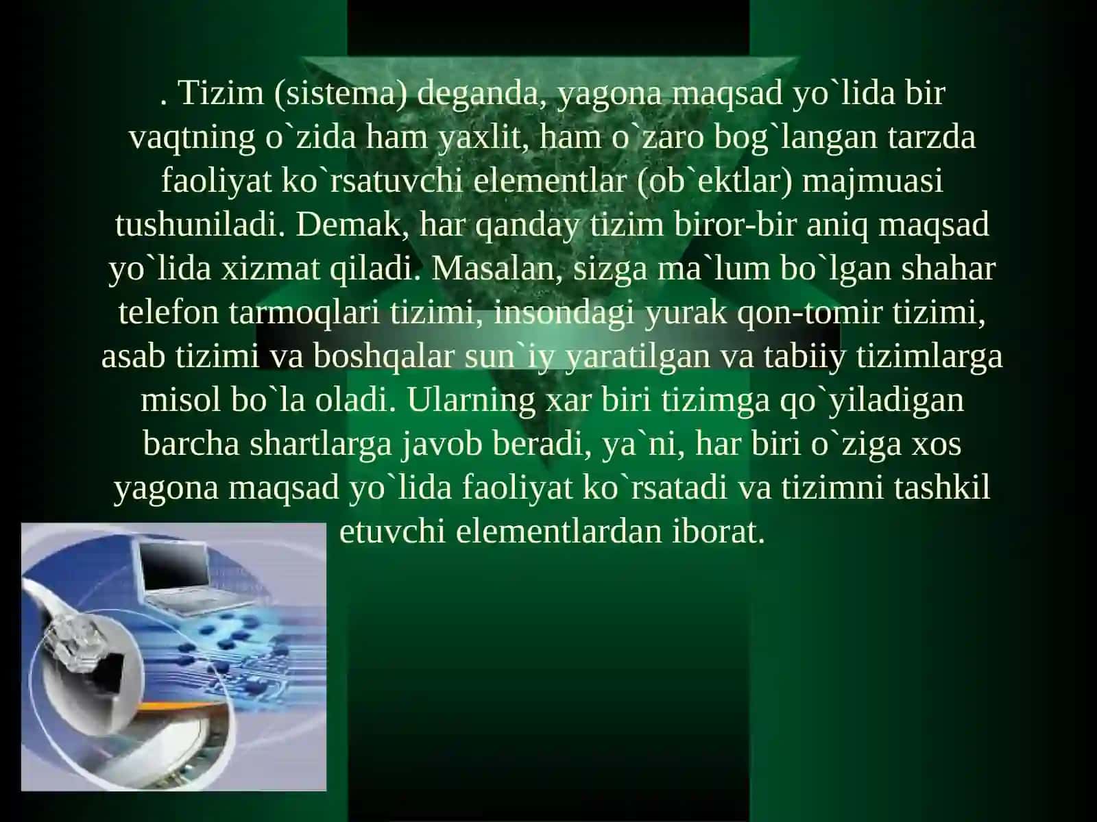 Axborot tizimlarning tushunchasi 2
