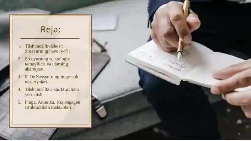Ferinand De Sossyurning lingvistik nazariyasi. Tilshunoslikda strukturalizm 2