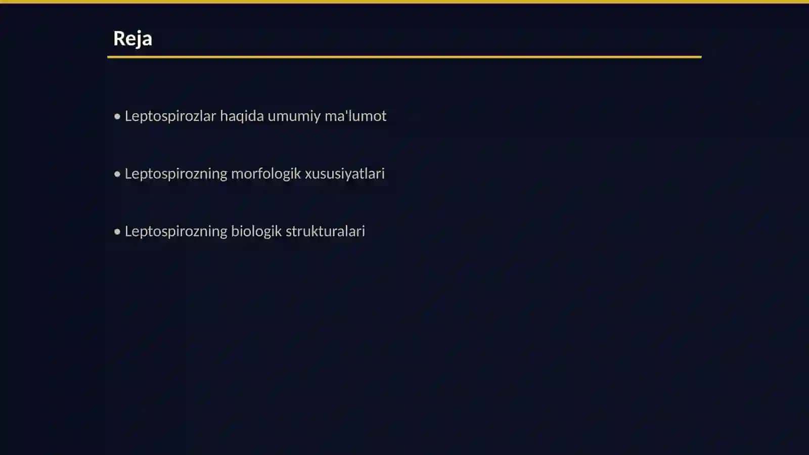 Leptospirozlar morfologiyasi, strukturasi, tarkalganligi, keltirib chikaruvchi kasalliklari, laboratoriya diagnostikasi 2