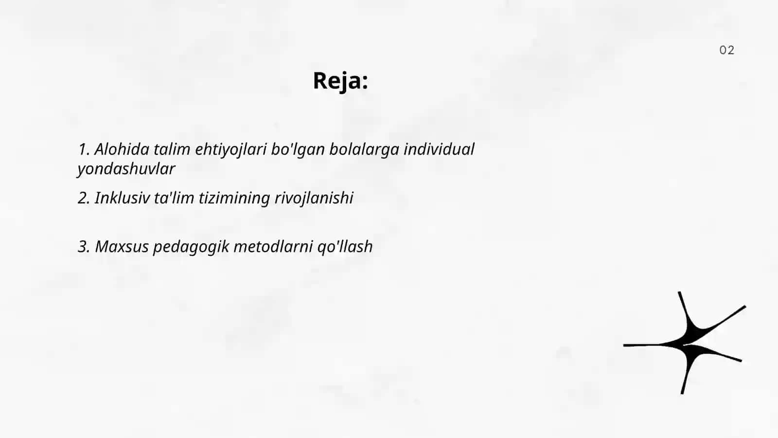 Alohida talim ehtiyojlari bolgan bolalarni o'qitish va tarbiyalash 2