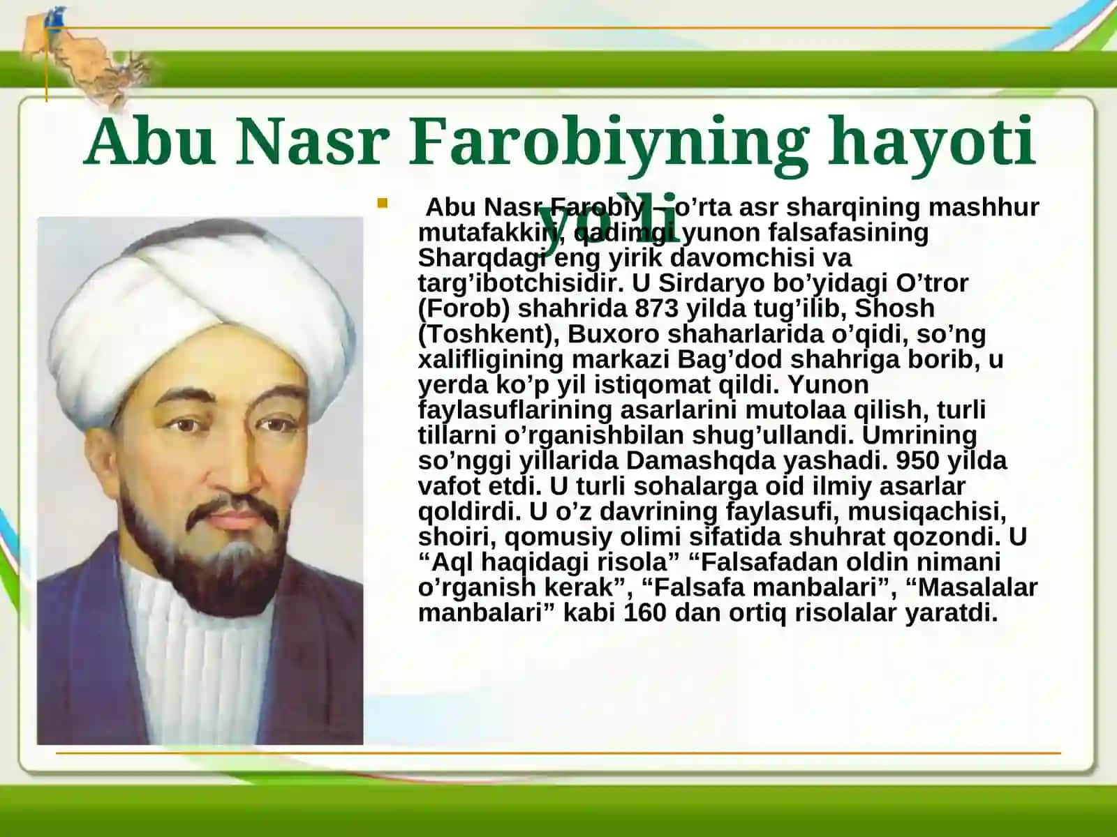 Abu Nasr Farobiyning Ta’lim-Tarbiyaga oid qarashlari 2