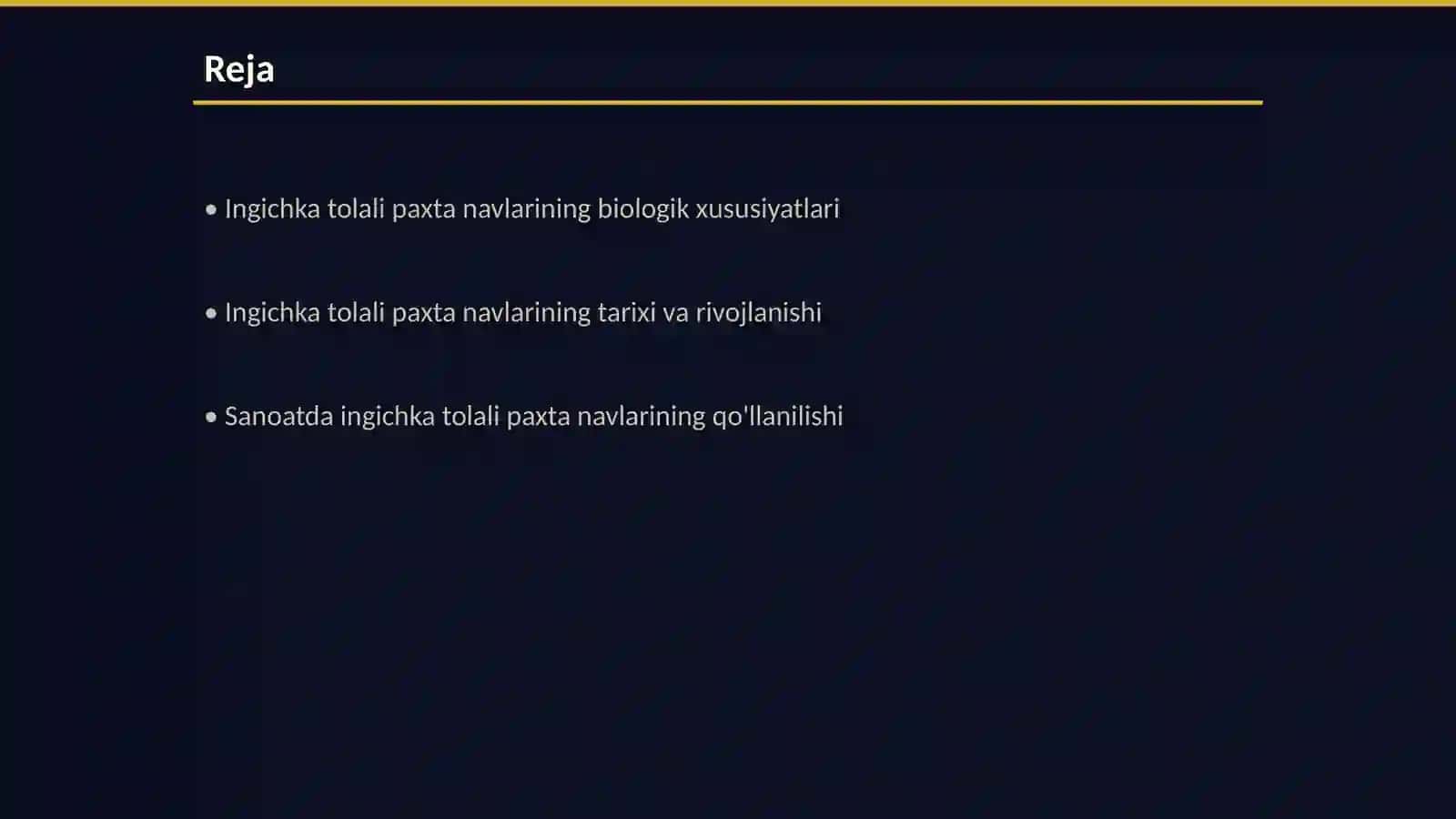 Ingichka tolali paxta navlari va sanoatda ishlatilishi 2