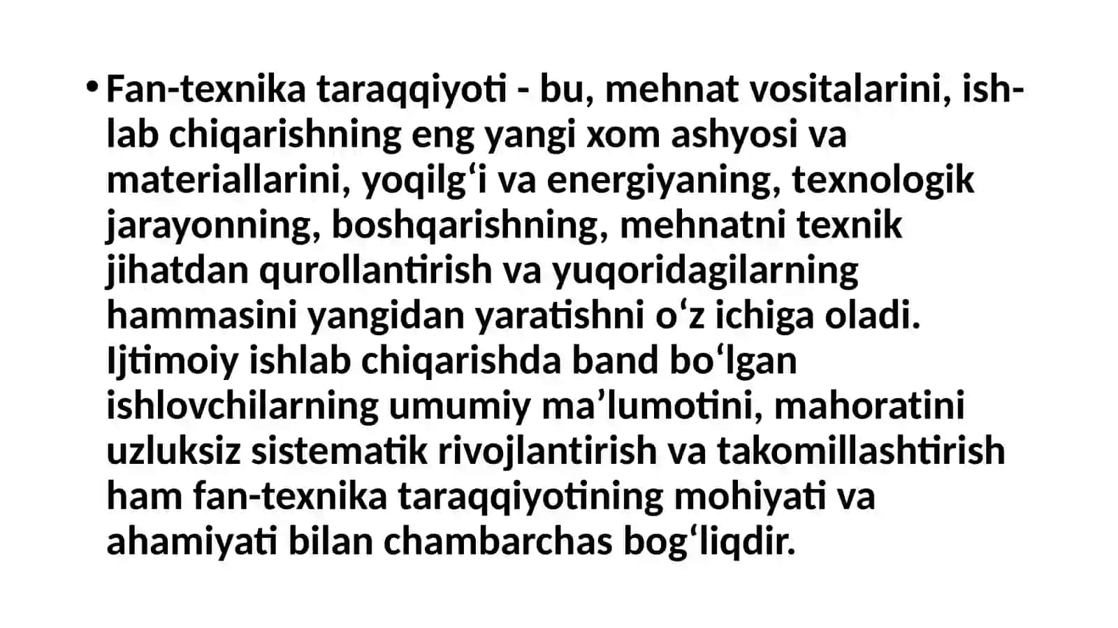 Fan-texnika taraqqiyoti 2