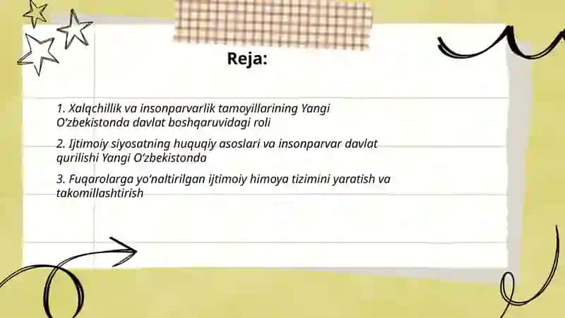 Yangi Oʻzbekistonda xalqchillik va insonparvar davlat qurishning ijtimoiy siyosiy ahamiyati 2
