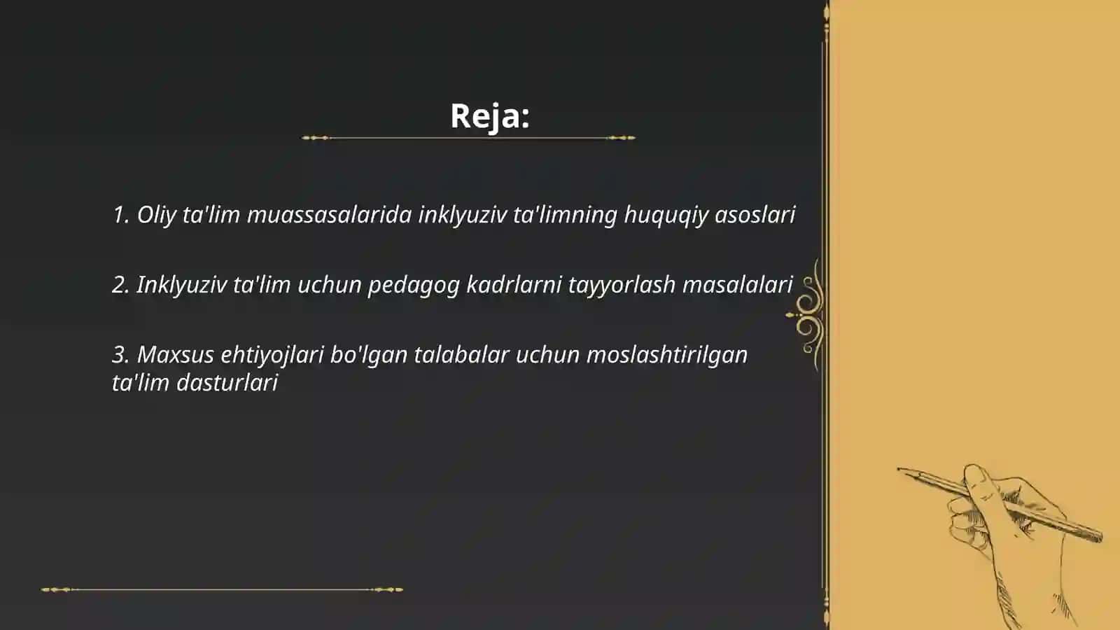 Oliy ta'lim muassasalarida Ingkuliziv taʼlimni rivojlantirish muommo va yechimlar 2
