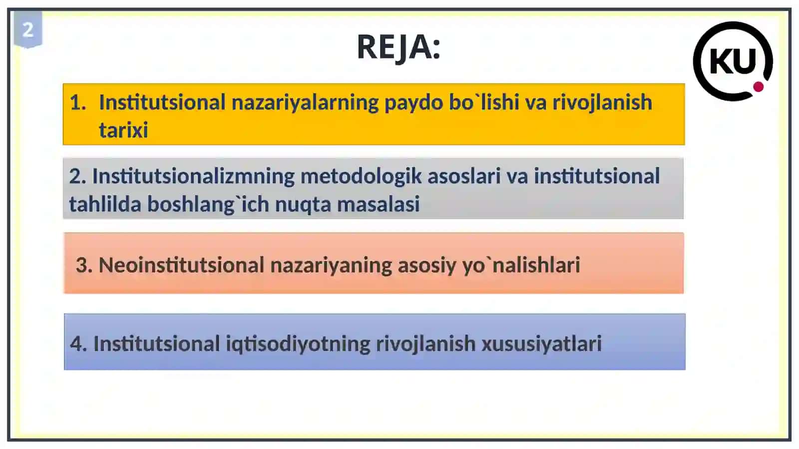 Institutsional Iqtisodiyot 2