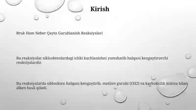 Bruk Ham Neber Qayta Guruhlanish Reaksiyalari 2