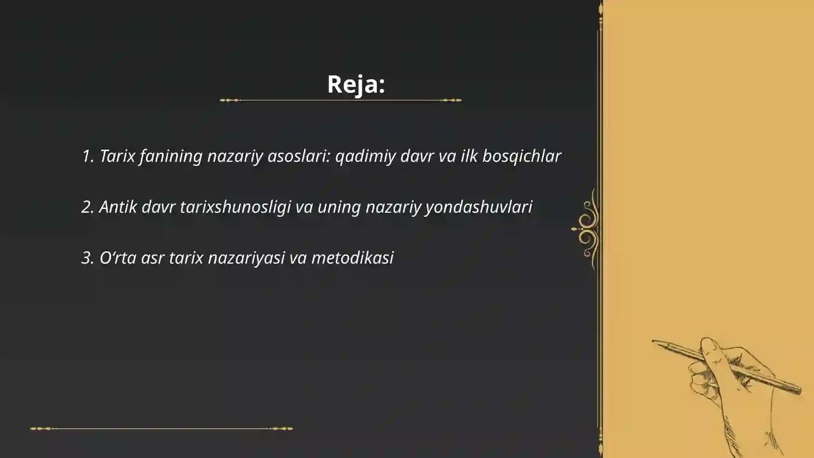 Tarix fanining nazariy asoslari fanining rivojlanish bosqichlari 2