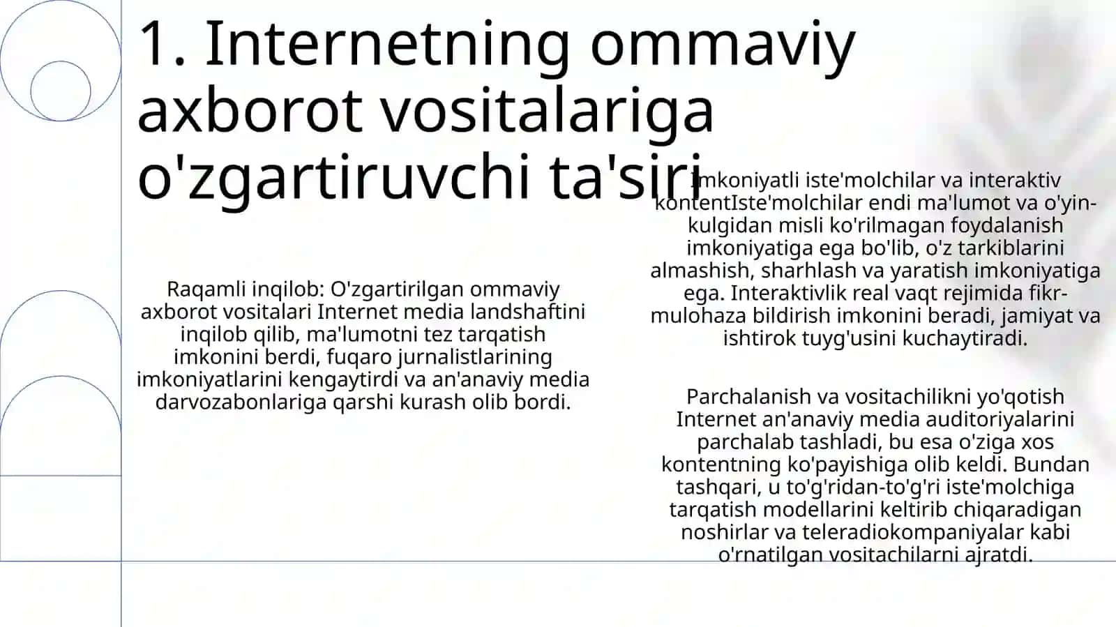 Zamonaviy Mediamaydonda Internet Imkoniyatlari 2