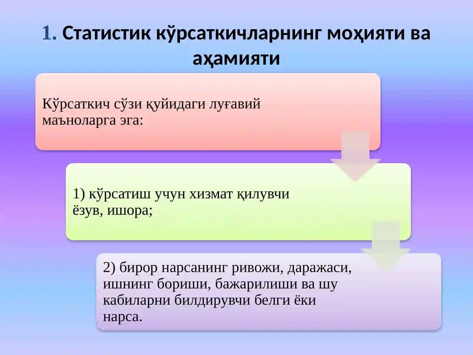 Статистик кўрсаткичлар 2