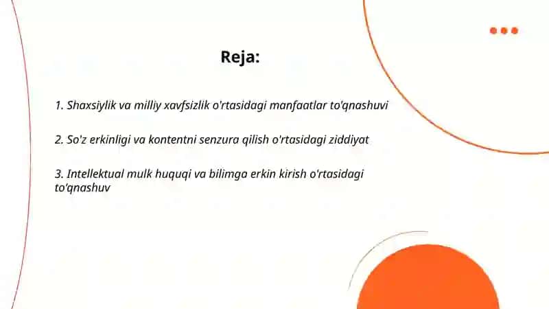 Axborotlashgan va raqamli jamiyatda manfaatlar to'qnashuvi 2