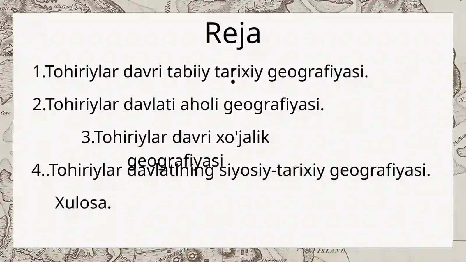 Tohiriylar davri tarixiy geografiyasi 2