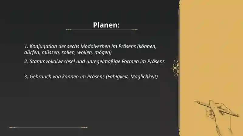 Modalverven im Präsens 2