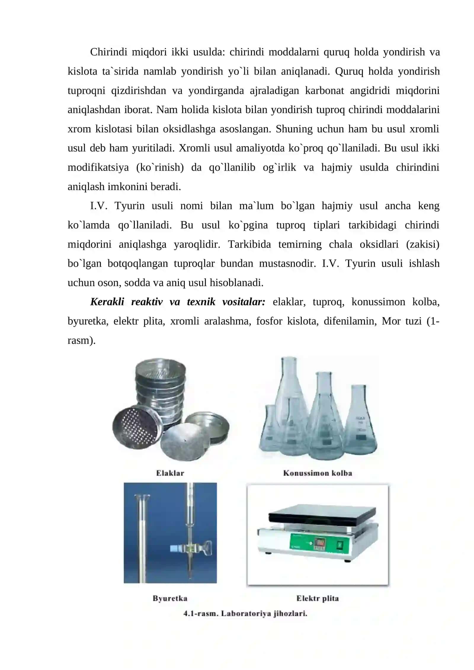 Tuproq tarkibidagi gumus miqdorini I.V. Tyurin usulida aniqlash 2