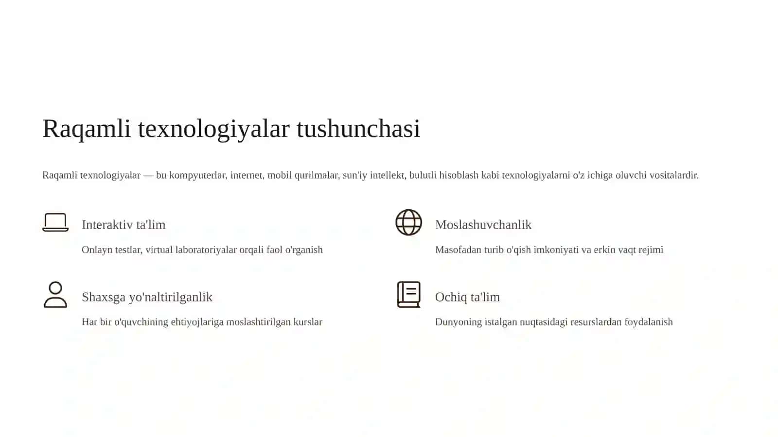 Raqamli texnologiyalar 2