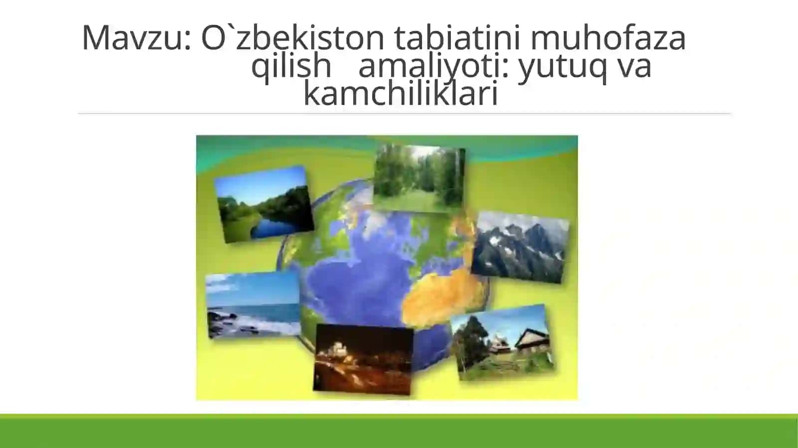 Tabiatni muhofaza qilish amaliyoti: yutuq va kamchiliklari 2